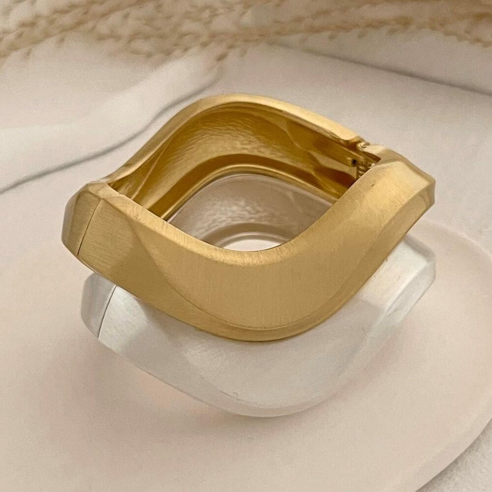 Gold And Silver Minimalist Stackable Cuff Bracele… - image 6